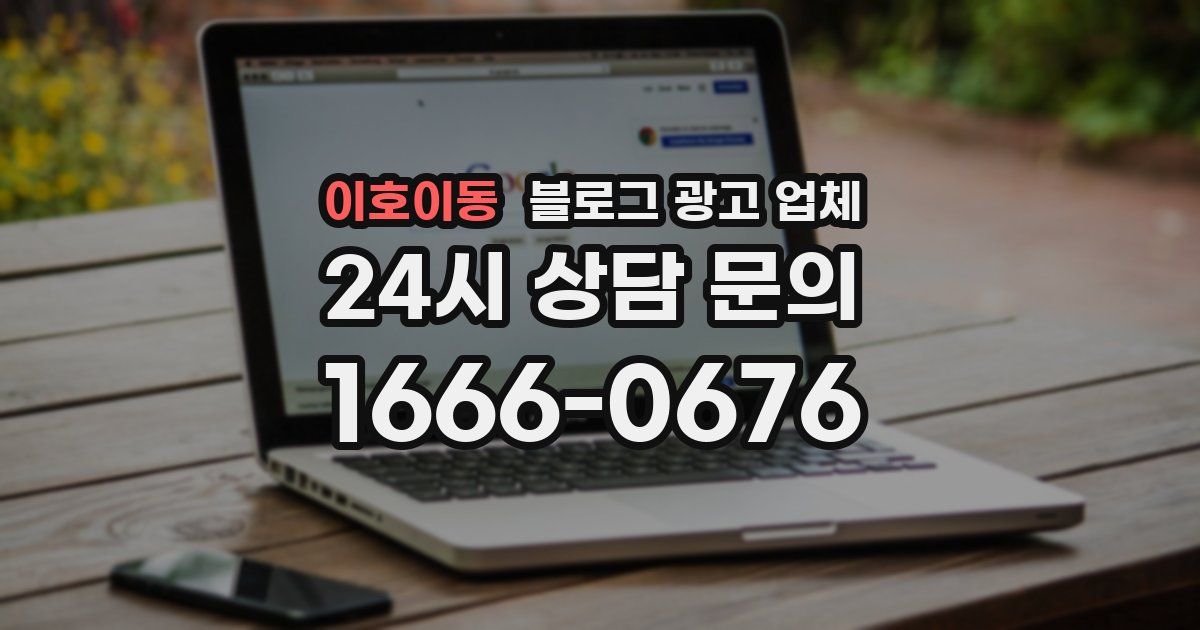 이호이동 블로그 광고 업체