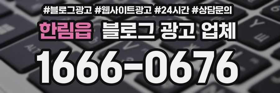 한림읍 블로그 광고 업체