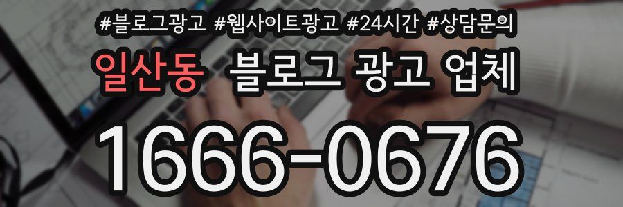 일산동 블로그 광고 업체