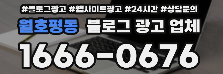 월호평동 블로그 광고 업체