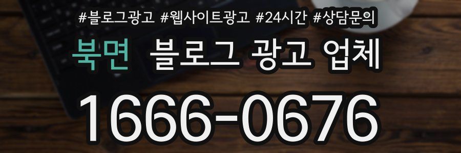 북면 블로그 광고 업체