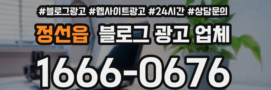 정선읍 블로그 광고 업체