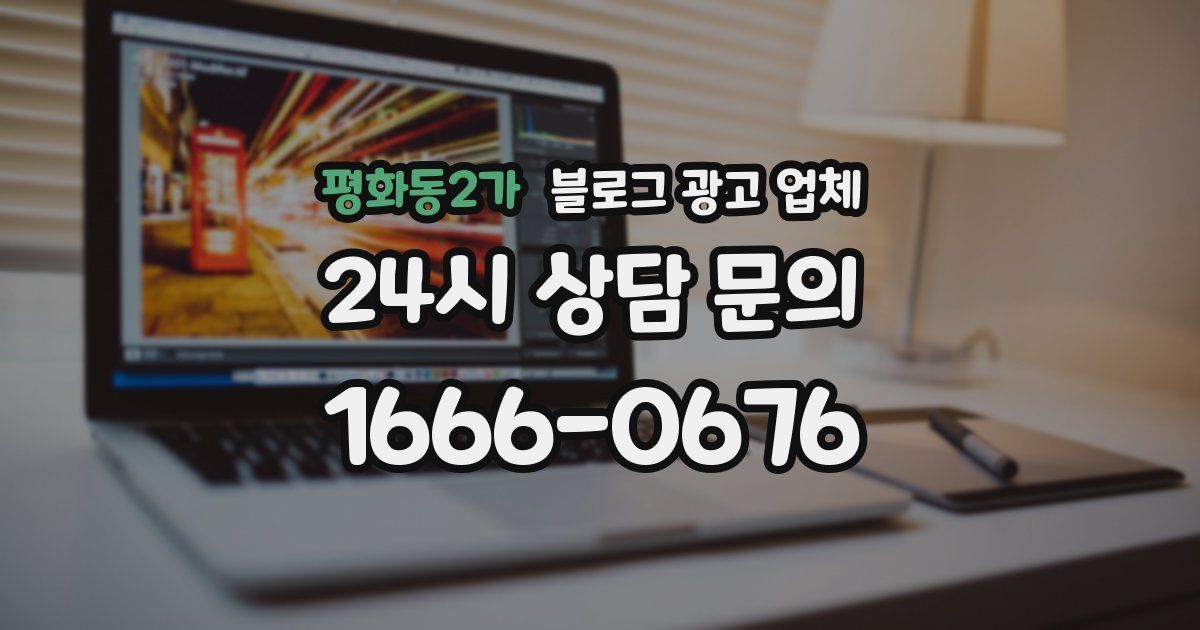 평화동2가 블로그 광고 업체