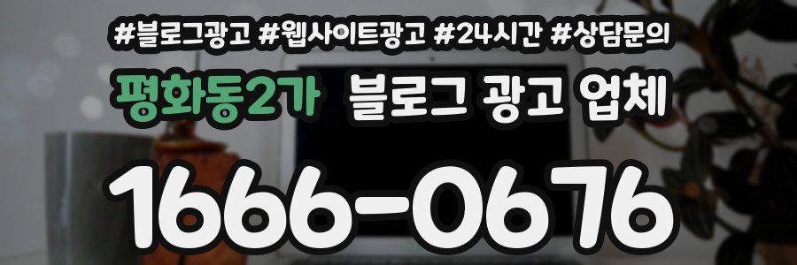평화동2가 블로그 광고 업체