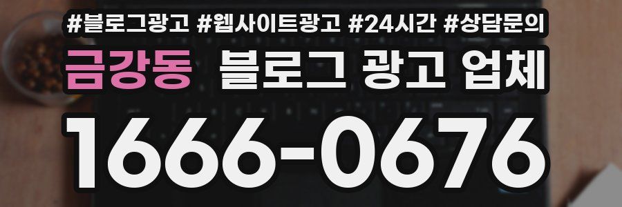 금강동 블로그 광고 업체