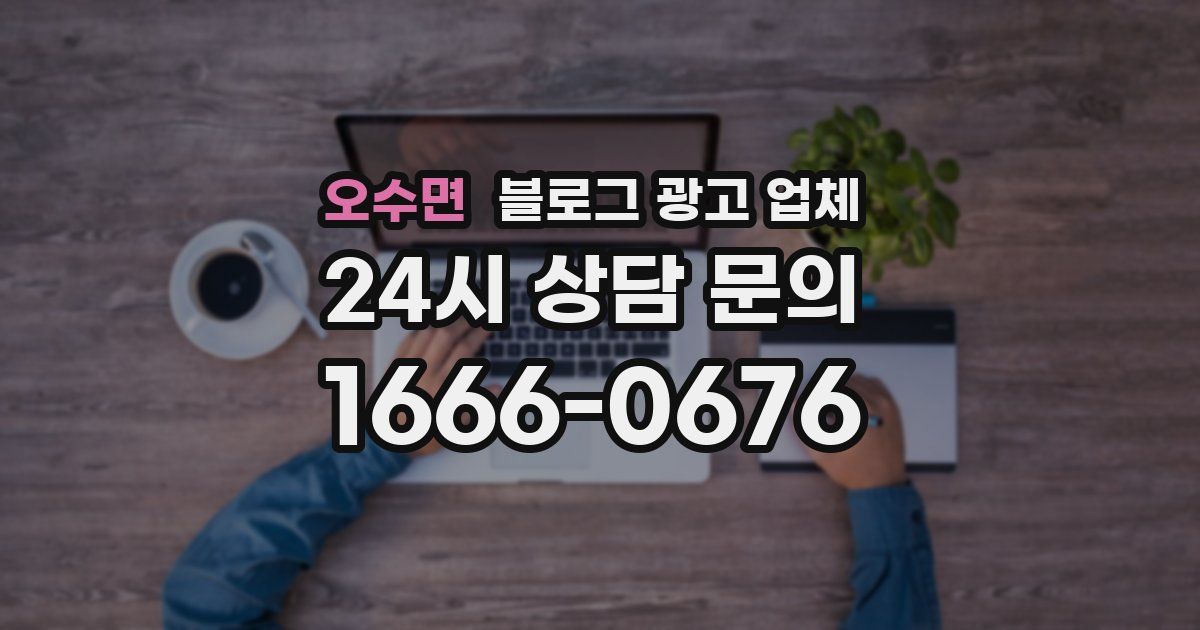 오수면 블로그 광고 업체