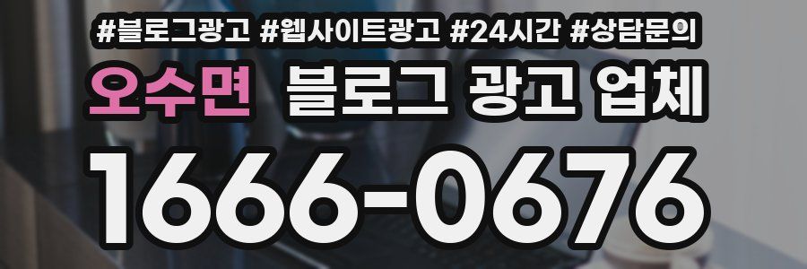 오수면 블로그 광고 업체