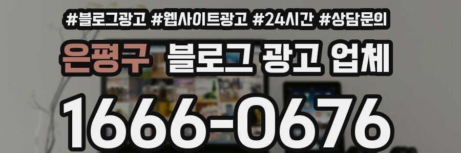 은평구 블로그 광고 업체