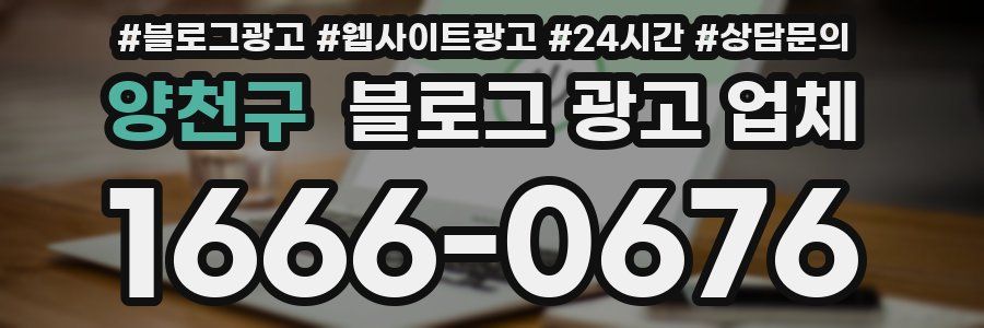 양천구 블로그 광고 업체