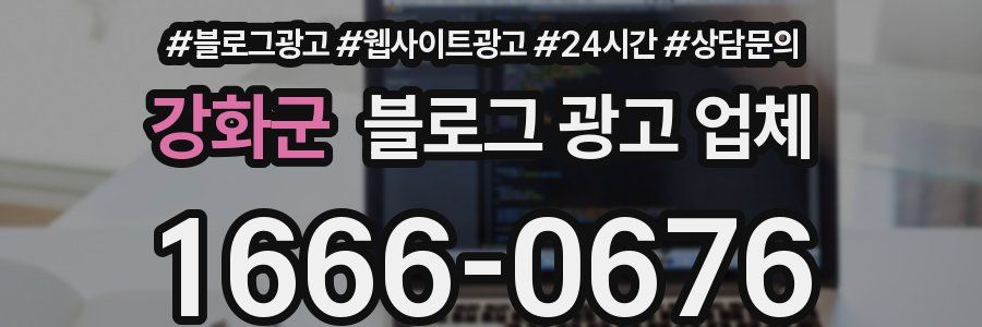 강화군 블로그 광고 업체