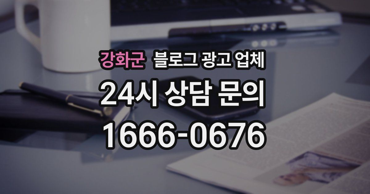 강화군 블로그 광고 업체