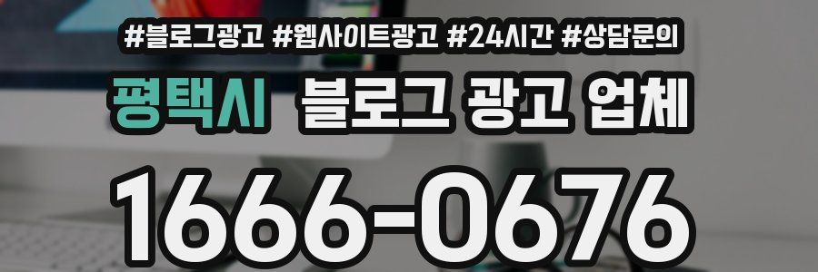 평택시 블로그 광고 업체