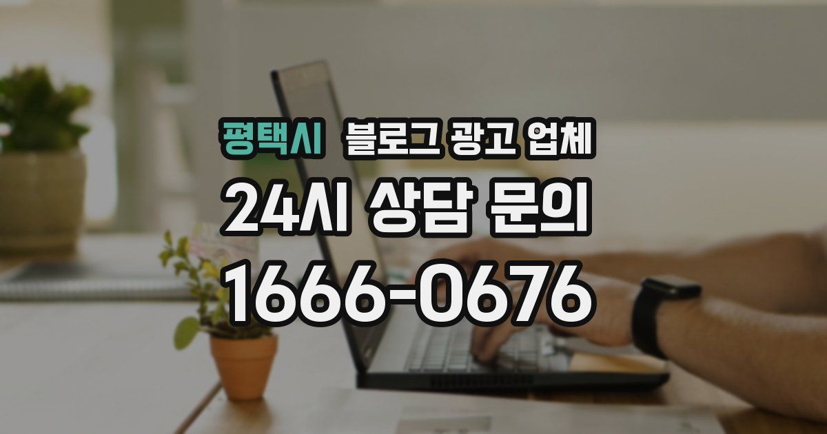 평택시 블로그 광고 업체