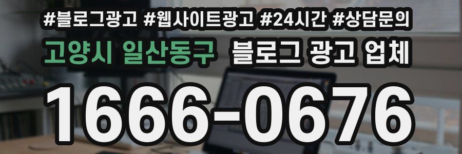 고양시 일산동구 블로그 광고 업체