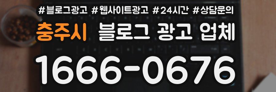 충주시 블로그 광고 업체