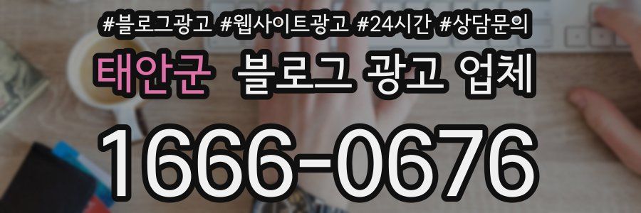 태안군 블로그 광고 업체