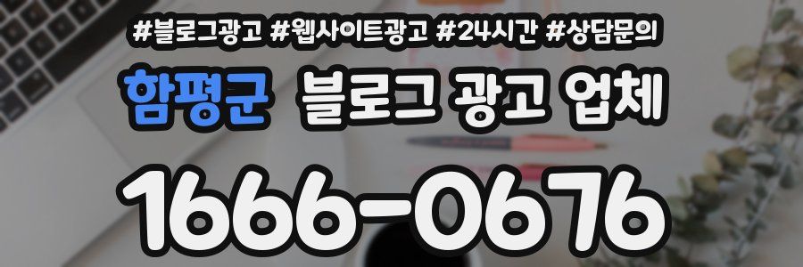 함평군 블로그 광고 업체