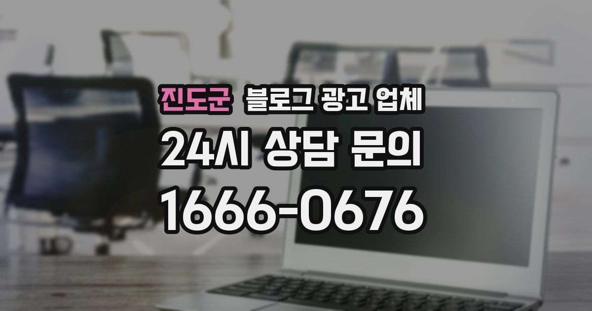 진도군 블로그 광고 업체