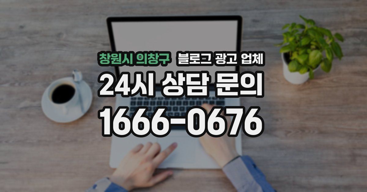 창원시 의창구 블로그 광고 업체