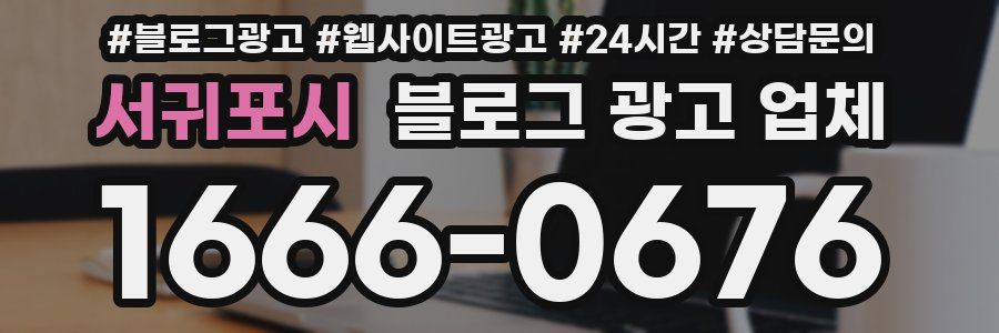 서귀포시 블로그 광고 업체