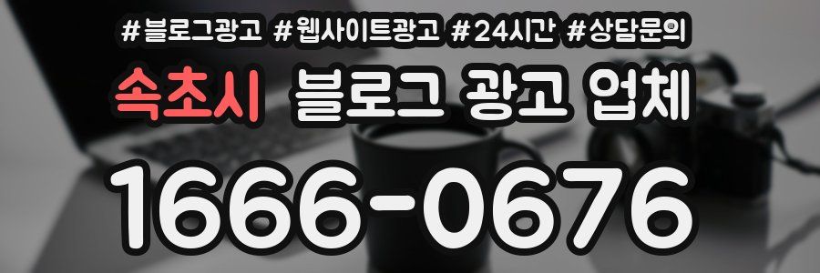 속초시 블로그 광고 업체