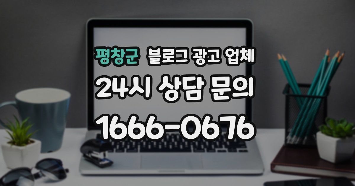 평창군 블로그 광고 업체