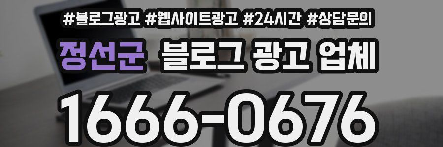 정선군 블로그 광고 업체