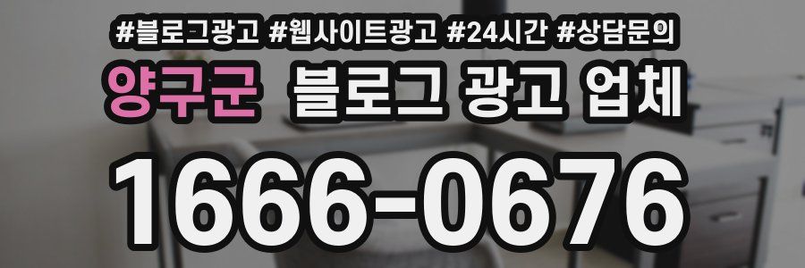 양구군 블로그 광고 업체