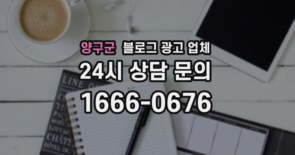 양구군 블로그 광고 업체