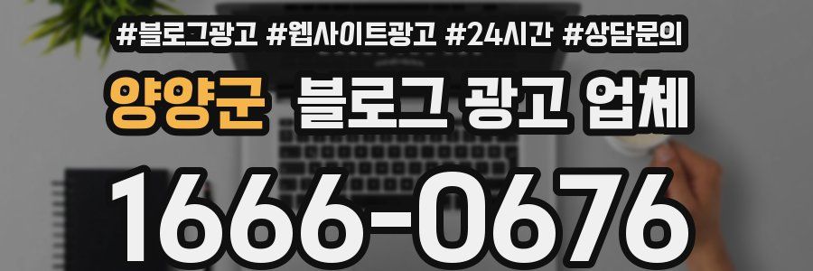 양양군 블로그 광고 업체