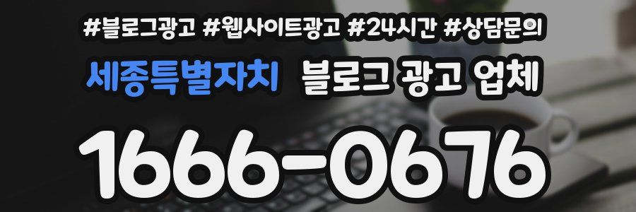 세종특별자치 블로그 광고 업체
