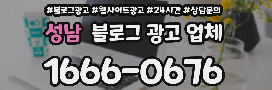 성남 블로그 광고 업체