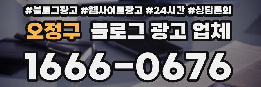 오정구 블로그 광고 업체
