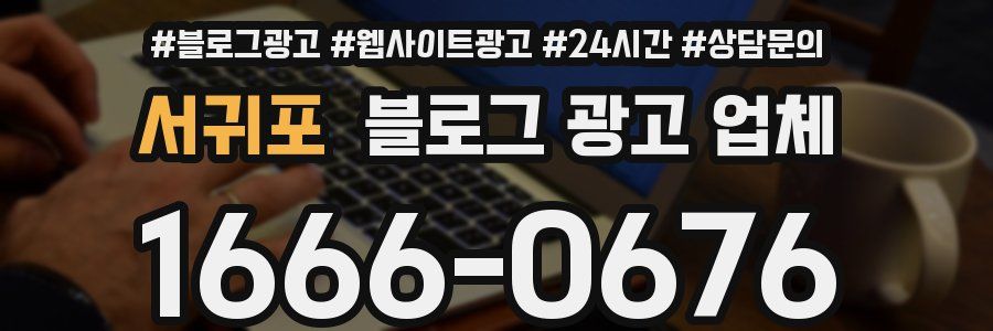 서귀포 블로그 광고 업체