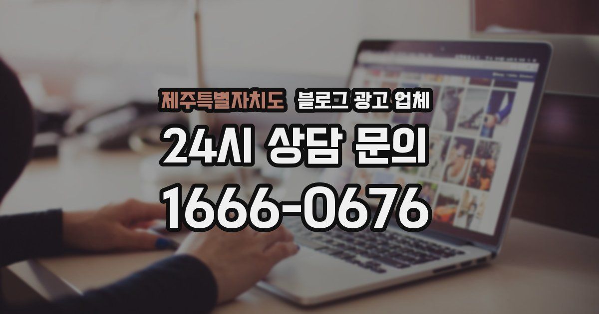 제주특별자치도 블로그 광고 업체