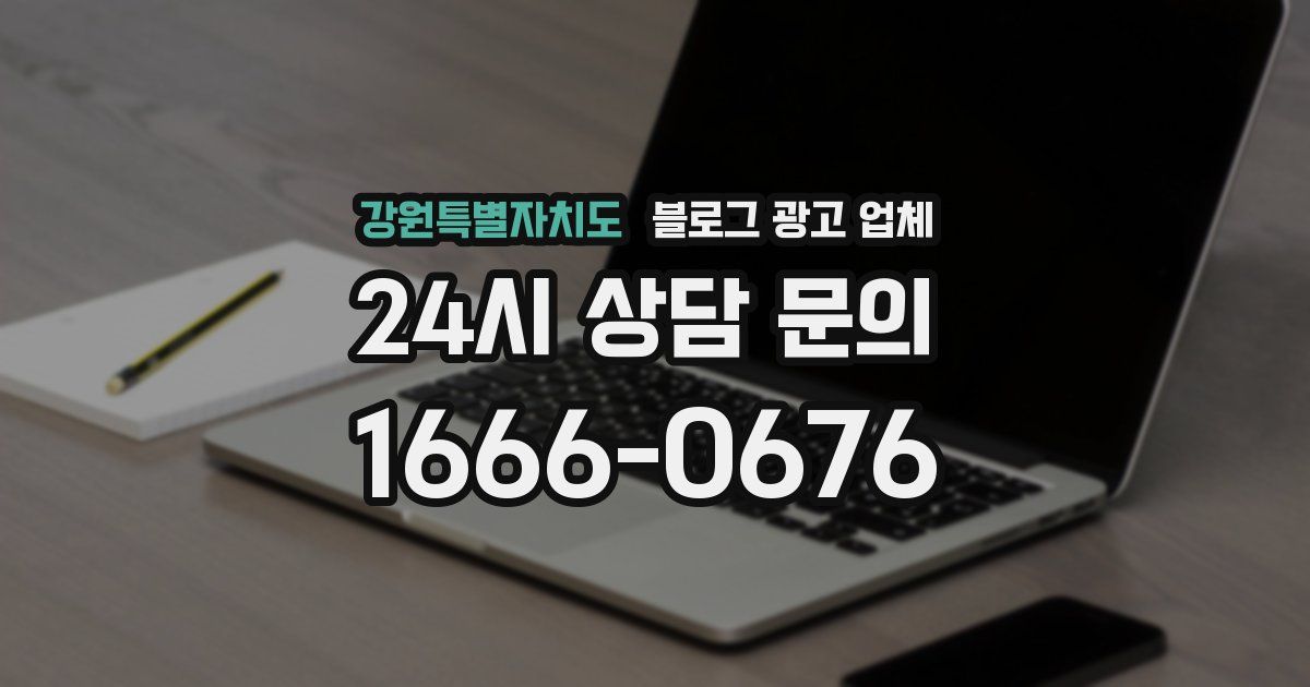 강원특별자치도 블로그 광고 업체