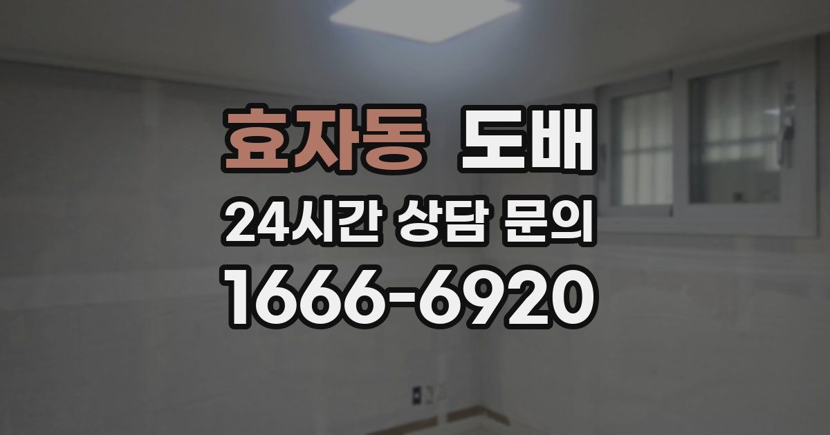효자동 도배