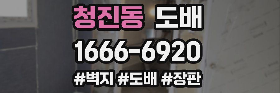 청진동 도배