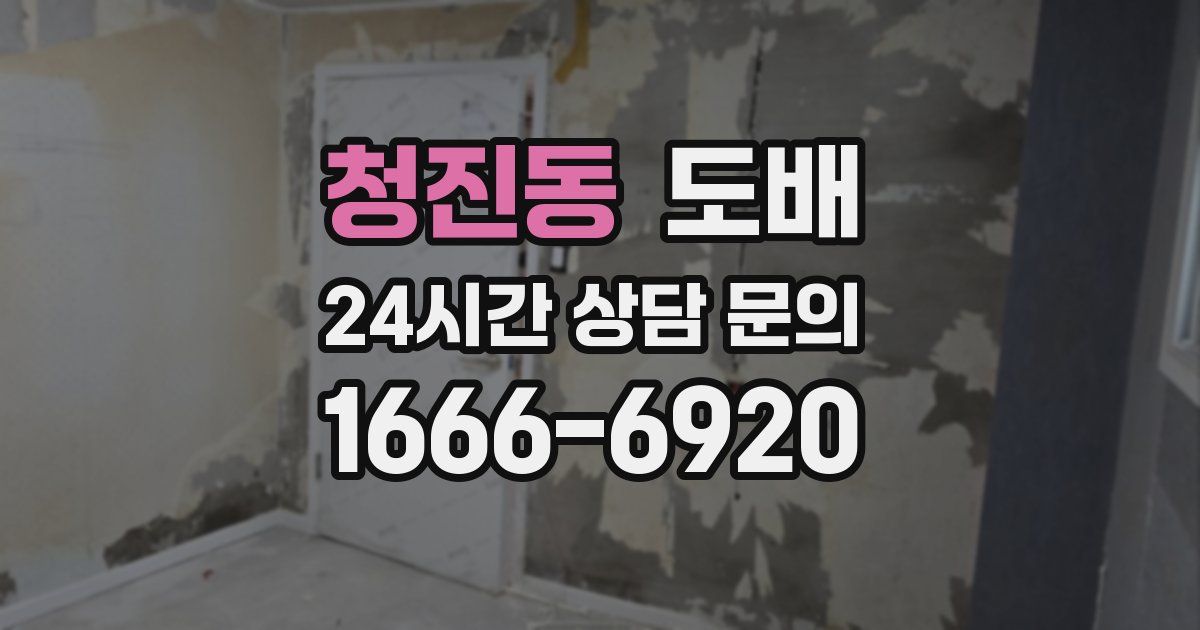 청진동 도배