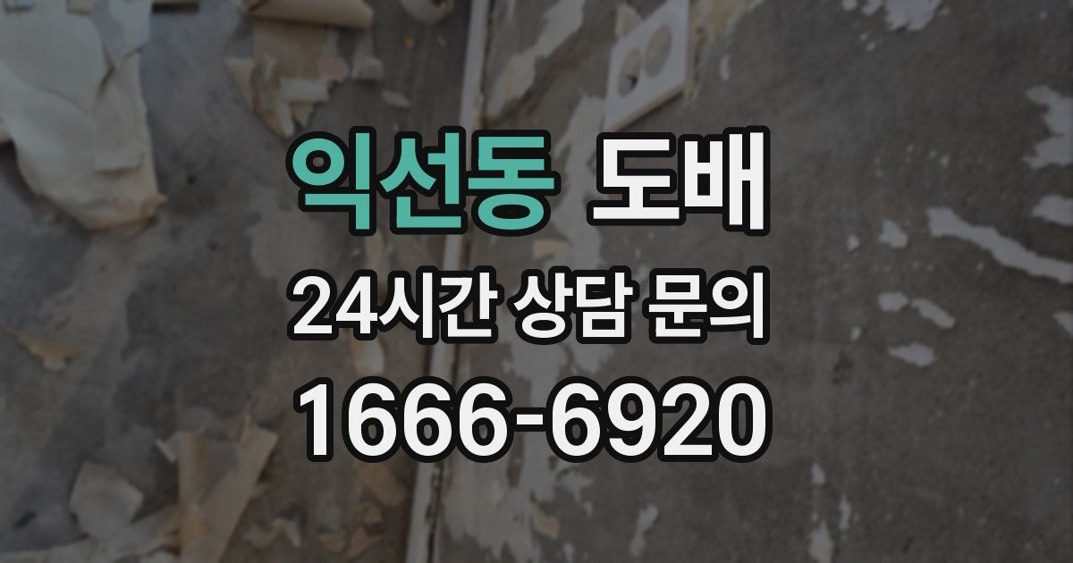 익선동 도배