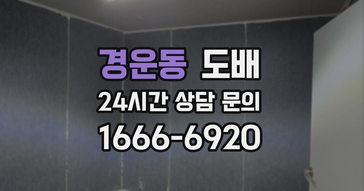 경운동 도배