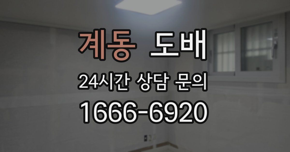 계동 도배