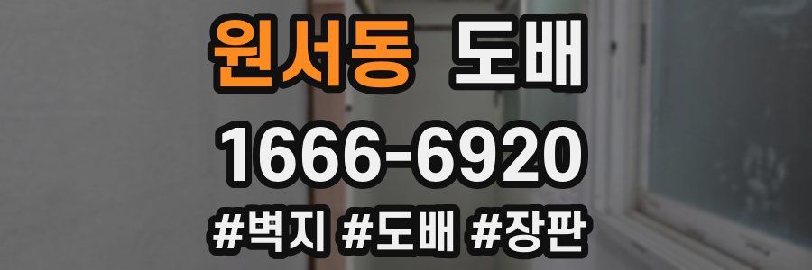 원서동 도배