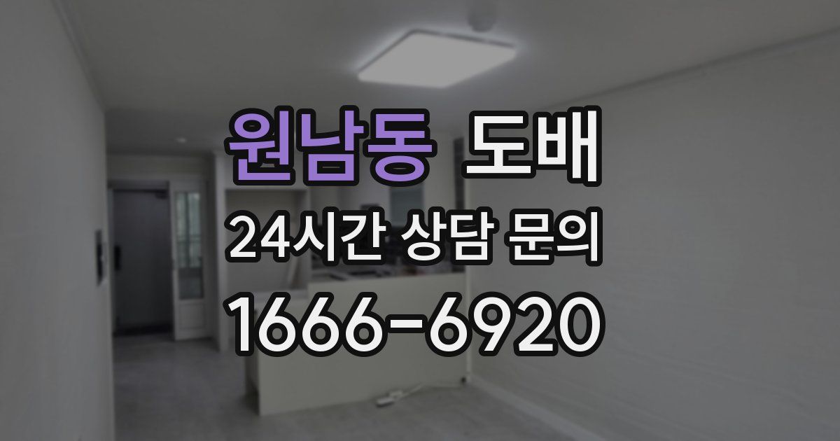 원남동 도배