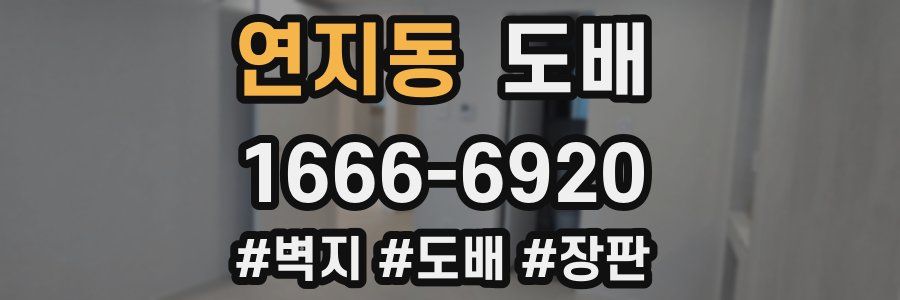 연지동 도배