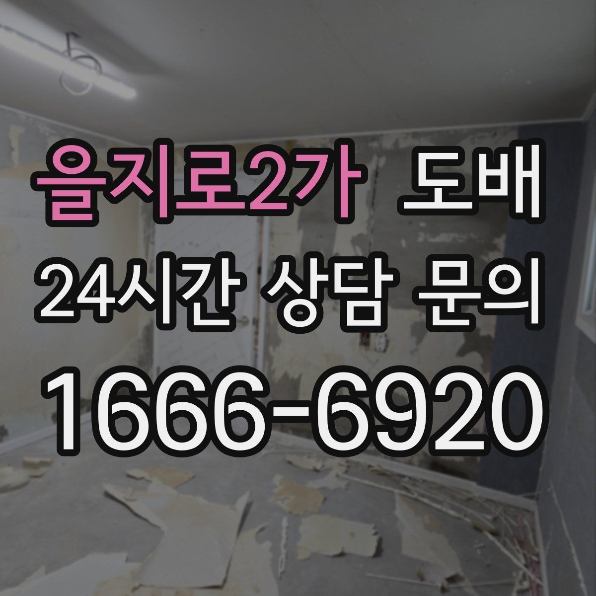 을지로2가 도배 작업 후 관리로 차이 나는 부분