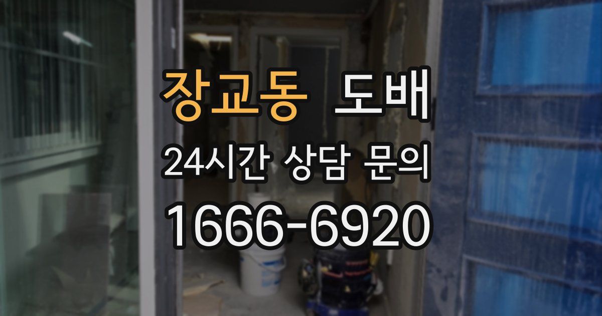 장교동 도배