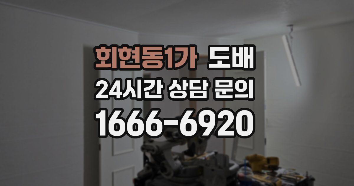 회현동1가 도배