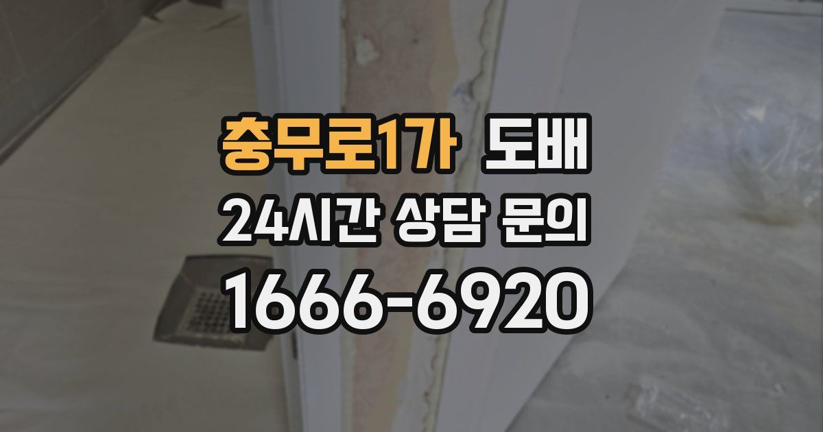 충무로1가 도배