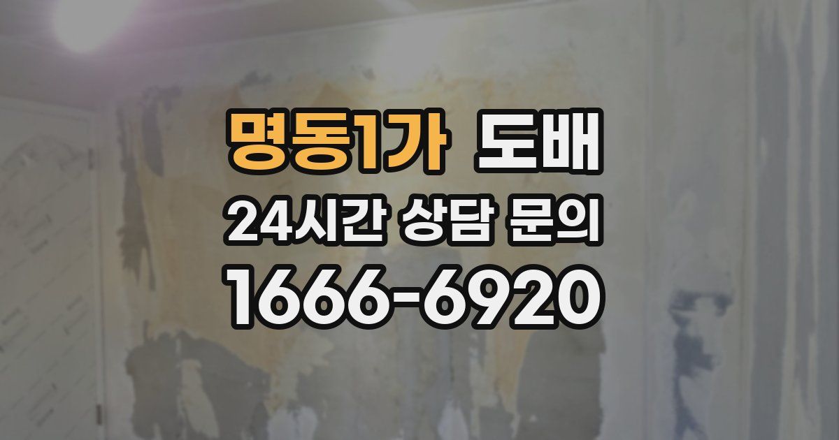 명동1가 도배